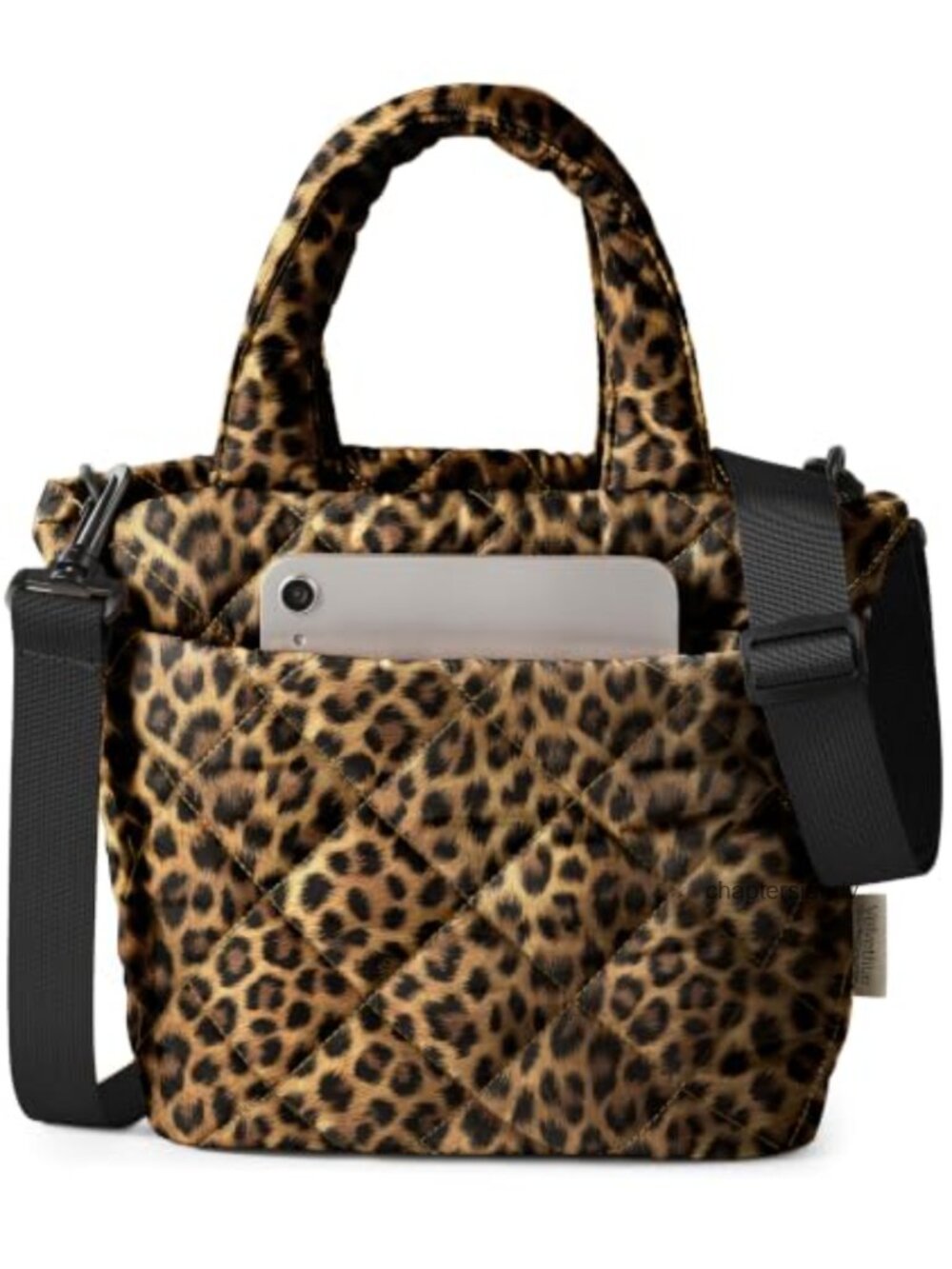 Quilted Puffer Crossbody Tote Bag Lightweight Trapezoid Purse Detachable Strap